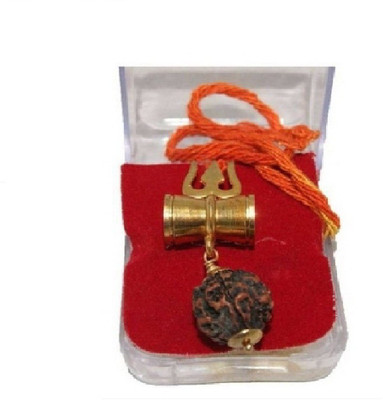 Eshopee Shiv Shakti Kawach Showpiece Brass Pendant