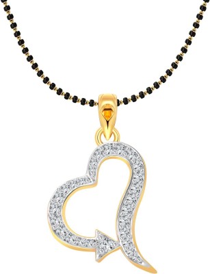 VIGHNAHARTA Gold-plated Cubic Zirconia Alloy, Brass Pendant