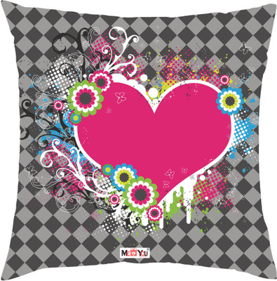 ME&YOU Microfibre Geometric Cushion Pack of 1(Multicolor)