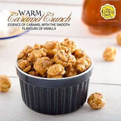 

THE CRUNCH BOX Warm Caramel Crunch Popcorn 100 gm Small Tin Popcorn(100 g)