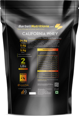 

Barbell Nutritions.com California Whey Premium Whey Protein(907 g, Natural (Unsweetened))
