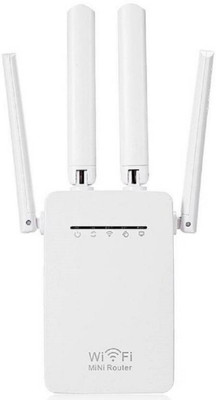 

Solace Wireless WiFi Router WI-FI Repeater Booster Extender Home Network 802.11 b/g/n 2 Ports Wireless-N 300Mbps Router(White)