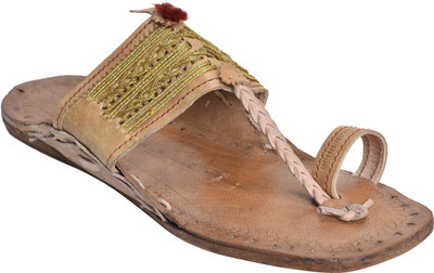 

Kolaapuri Center Men Tan Flats