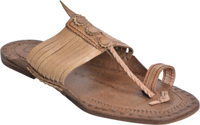 

Kolaapuri Center Men Tan Flats