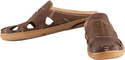 TZARO Men Flats(Brown , 11)