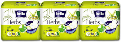 

BELLA Herbs with Tilia Flower - 12 Pieces (PACK OF -3PCS) Sanitary Pad(Pack of 36)