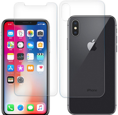 ELEF Front and Back Screen Guard for Apple iPhone X(Pack of 1)