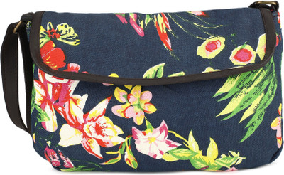 

People Women Casual Multicolor Canvas Sling Bag