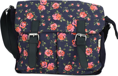 

People Women Casual Multicolor Canvas Sling Bag