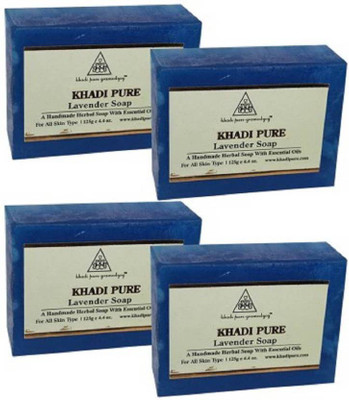 

Khadi Pure Herbal Lavender Soap (500 g, Pack of 4)(500 g, Pack of 4)