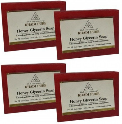 

Khadi Pure Herbal Honey Soap (500 g, Pack of 4)(500 g, Pack of 4)