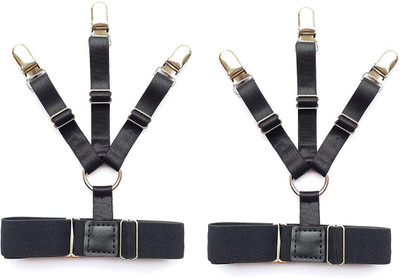 

Triangle Ant X- Back Suspenders for Men, Boys(Black)