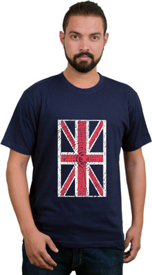 HÃÂÃÂÃÂò Graphic Print Men Round Neck Dark Blue T-Shirt Flipkart