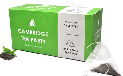 

Cambridge Tea Party Long Leaf Green Tea - 20 Silken Pyramid Tea Bags Green Tea Bags(40 g, Vacuum Pack)