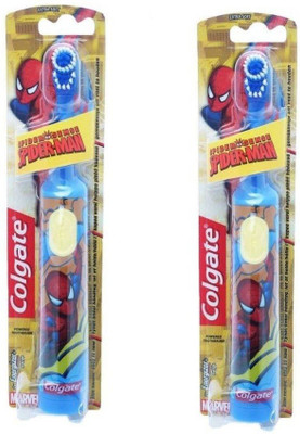 

Colgate SPIDERMEN BATTERY POWER TOOTHBRUSH FOR KIDS 2 PCS Ultra Soft Toothbrush(Pack of 2)