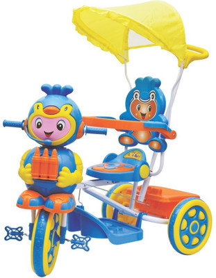 

kayoksh BABY TRICYCLE FOR KIDS WITH FRONT OR BACK BASKET AND CANOPY AND PARENT HANDLE OR MUSICAL TRICYCLE BLUE COLOUR KIDS TRICYCLE RECOMMENDED TRICYCLE FOR BABY GIRL OR TRICYCLE FOR BABY BOY OR TRICYCLE FOR TODDLER GIRL OR TRICYCLE FOR TODDLER BOY RECOMM