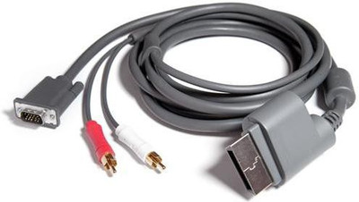 

BVG TV-out Cable VGA Cable VGA HD AV Cable For Xbox 360 (6 Fit) (Generic)(Gray, For Xbox)