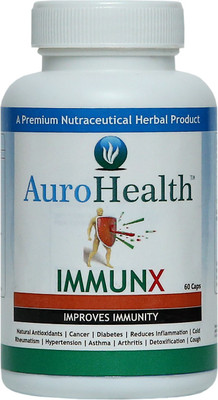 

AuroHealth Immunx Natural Antioxidants - 60 Capsules 500 mg Natural Herbal products(500 mg)