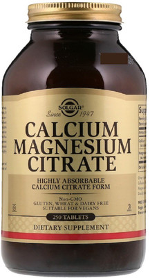 

Solgar Solgar, Calcium Magnesium Citrate, 250 Tablets(250 No)