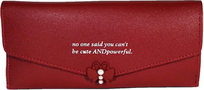

cereta Girls Maroon Artificial Leather Wallet(10 Card Slots)