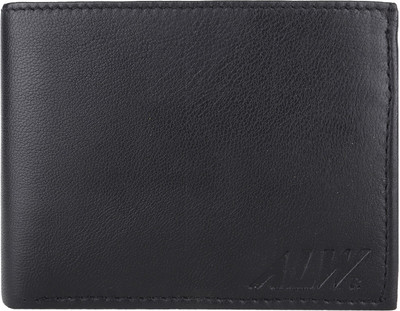 

ALW Men Black Genuine Leather Wallet(3 Card Slots)