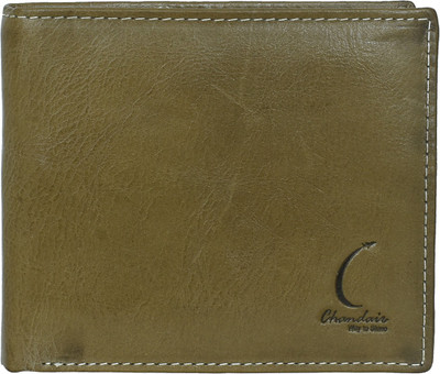 

Chandair Men Green Genuine Leather Wallet(7 Card Slots), Light crocodile green