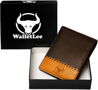 

WalletLee Men Brown, Tan Genuine Leather Wallet(1 Card Slot)