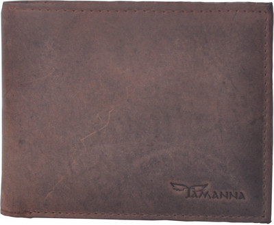 

Tamanna Men Casual Brown Genuine Leather Wallet(9 Card Slots)