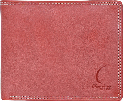 

Chandair Men Pink Genuine Leather Wallet(7 Card Slots), Strawberry pink