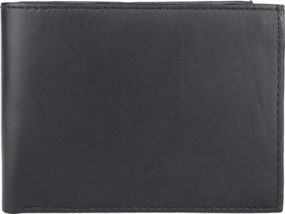 

ALW Men Black Genuine Leather Wallet(3 Card Slots)