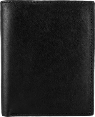 

MenStylam Men Black Genuine Leather Wallet(6 Card Slots)