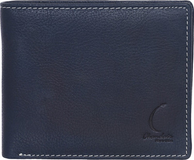 

Chandair Men Blue Genuine Leather Wallet(7 Card Slots), Prussian blue