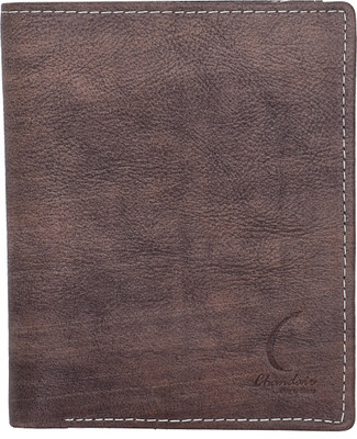 

Chandair Men Silver Genuine Leather Wallet(8 Card Slots), Charcoal shaded silver