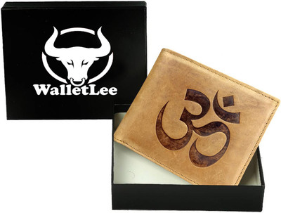 

WalletLee Men Tan Genuine Leather Wallet(5 Card Slots)