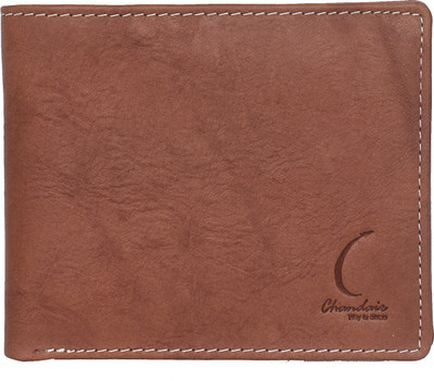 

Chandair Men Brown Genuine Leather Wallet(7 Card Slots), Earth brown