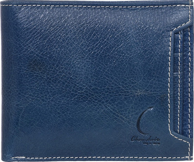 

Chandair Men Blue Genuine Leather Wallet(6 Card Slots), Turkishian blue