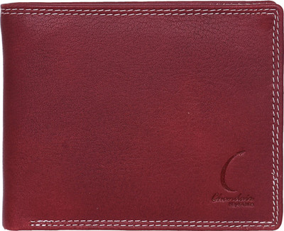 

Chandair Men Red Genuine Leather Wallet(7 Card Slots), Dark sangria red