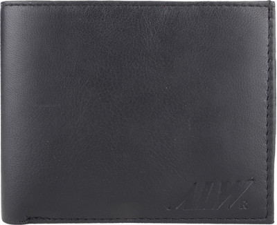 

ALW Men Black Genuine Leather Wallet(3 Card Slots)