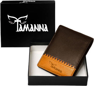 

Tamanna Men Brown, Tan Genuine Leather Wallet(1 Card Slot)
