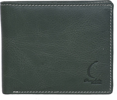 

Chandair Men Green Genuine Leather Wallet(7 Card Slots), Dark lime green
