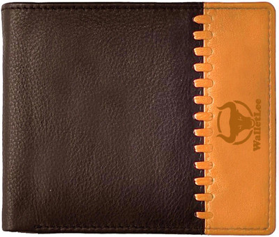 

WalletLee Men Tan Genuine Leather Wallet(1 Card Slot), Brown