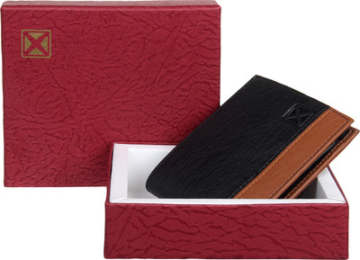 

AXE Style Boys Brown, Black Artificial Leather Wallet(6 Card Slots), Brown and black