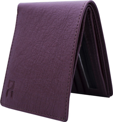 

Dezire Crafts Men Casual Purple Artificial Leather Wallet(20 Card Slots), Brown