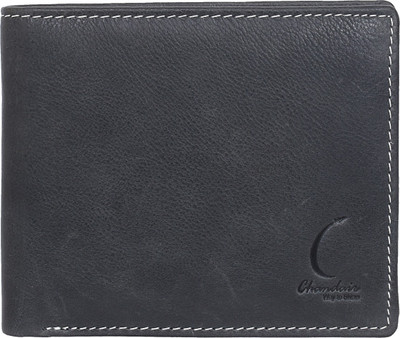 

Chandair Men Grey Genuine Leather Wallet(7 Card Slots), Anchor silver grey