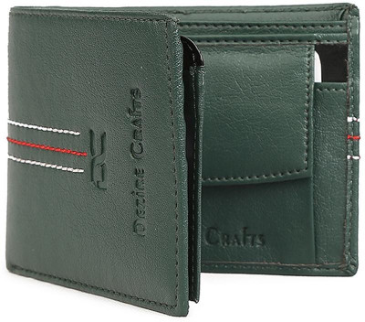 

Dezire Crafts Men Formal Green Artificial Leather Wallet(7 Card Slots), Black