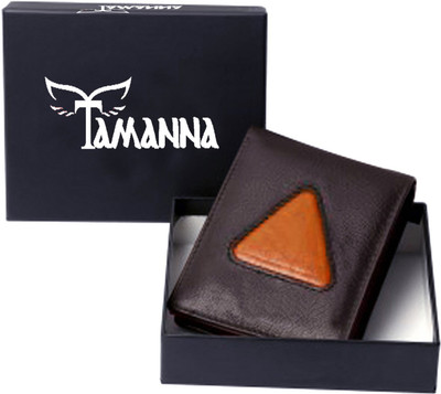 

Tamanna Men Brown Genuine Leather Wallet(8 Card Slots), Brown;tan
