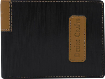 

Dezire Crafts Men Black Artificial Leather Wallet(4 Card Slots)