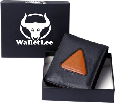 

WalletLee Men Black, Tan Genuine Leather Wallet(8 Card Slots)