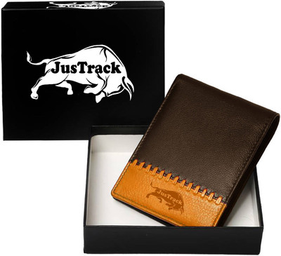 

JusTrack Men Brown, Tan Genuine Leather Wallet(1 Card Slot)