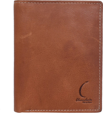 

Chandair Men Brown Genuine Leather Wallet(8 Card Slots), Clay brown